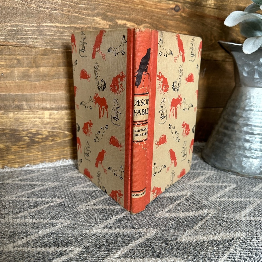 1947 Children's Book Aesop's Fables, Fritz Kredel, Published Grosset & Dunlap